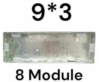 9x3 Inch Gi Modular Box, Shape : Rectangular