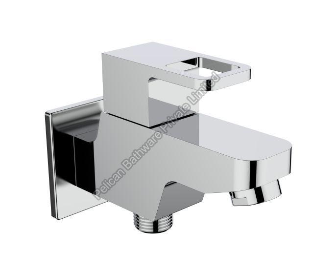 Silver Delta 2 Way Bib Cock, for Bathroom, Feature : With Wall Flange