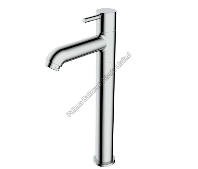 Silver Flora Signature High Neck Pillar Cock, for Bathroom, Feature : Fine Finished, Durable