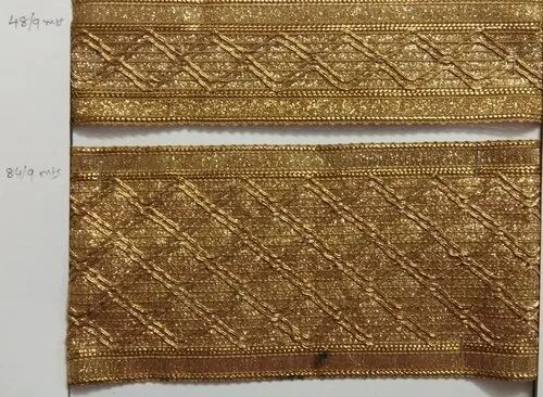 Golden Polyester Gota Lace
