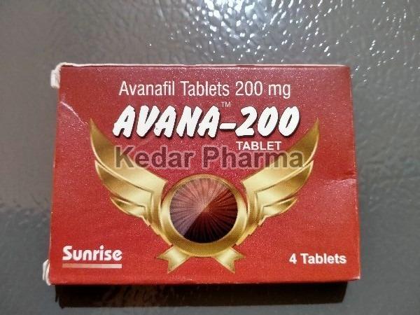 Avana 200mg Tablets, Packaging Type : Blister