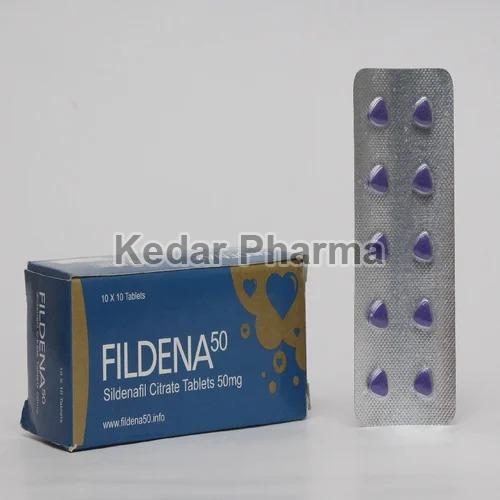 Fildena 50mg Tablets, for Clinical