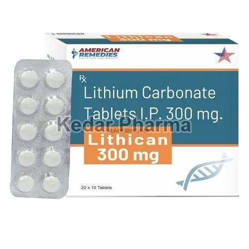 Lithican 300mg Tablets, for Clinical