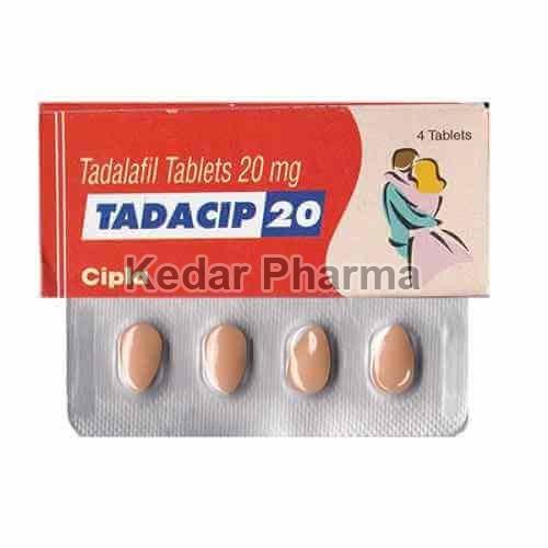 Tadafil 20mg Tablets, Packaging Type : Blister