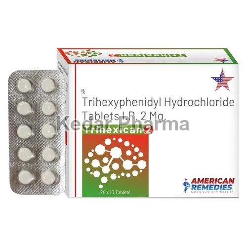 Trihexican 2mg Tablets, Packaging Type : Blister