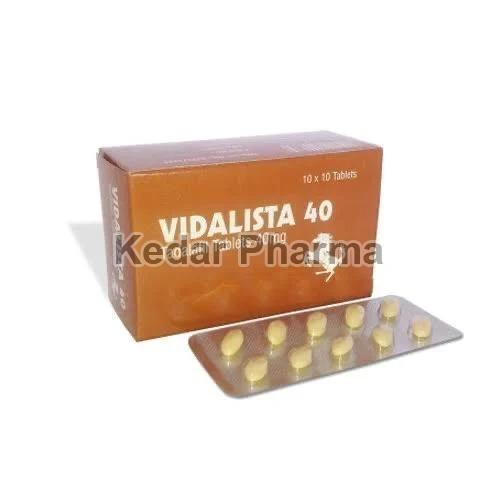 Vidalista 40mg Tablets, Packaging Type : Blister