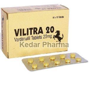 Vilitra 20mg Tablets, for Clinical, Packaging Type : Blister