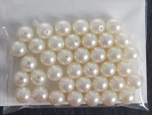 White Pearl Plastic Bead, Packaging Type : Packet