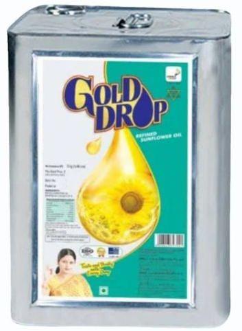 15 Litre Gold Drop Refined Sunflower Oil