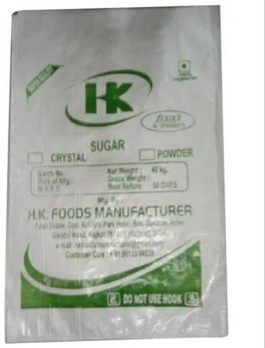 Polypropylene PP Printed Sugar Bag, Storage Capacity : 40kg