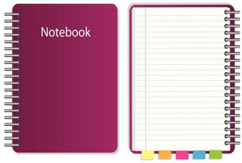 Rectangular Spiral Promotional Notebook, for Home, Office, School, Cover Material : Pvc