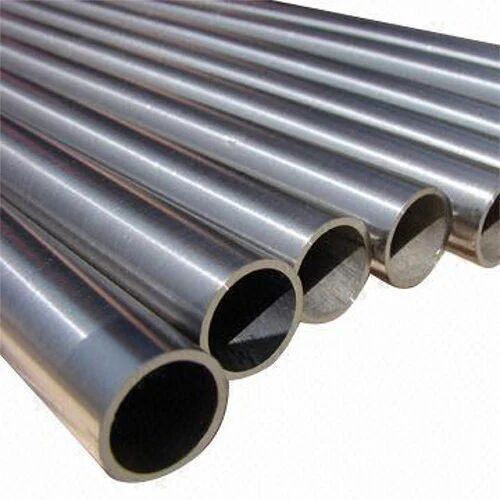Silver Round Nickel Alloy Pipe