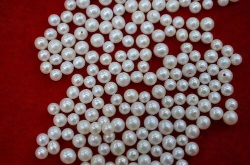 Off White Freshwater Pearl Bead, for Jewelry, Packaging Type : Packet