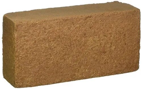 Rectangular Coir Brick, Color : Brown
