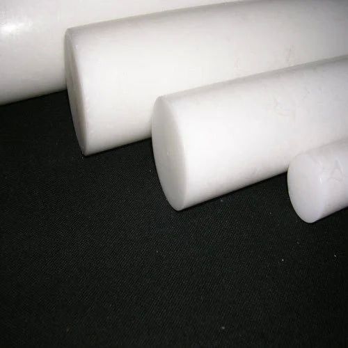 White HM HDPE Rods, Length : 2Ft, 3Ft