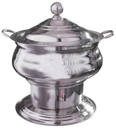Round Steel Chafing Dish, Capacity : 7.5 Litre