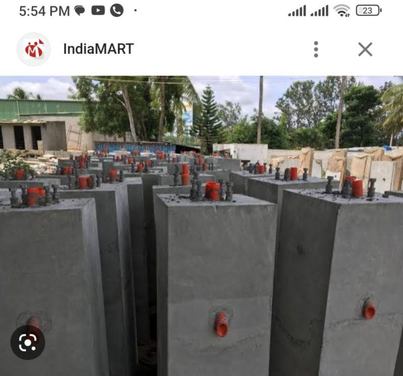 Concrete pole foundation, for Garden, High Way, Stadium, Telecom Distribution Lines, Size : 1-10ft