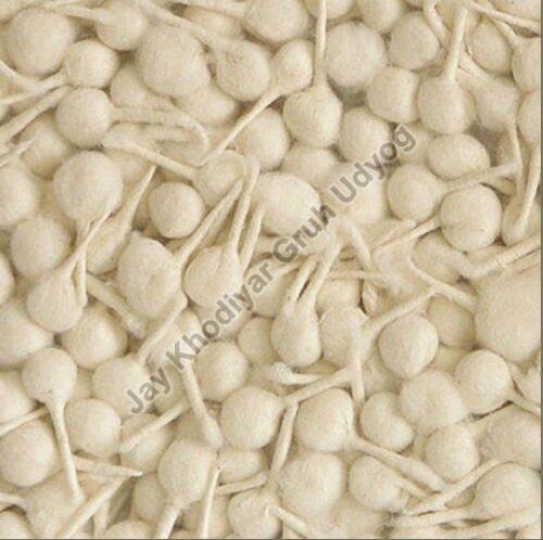 Round cotton wicks, Size : Standard