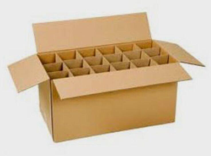 Corrugated Heavy Duty Box With Partition, For Products Safety, Packaging, Pattern : Printed, Plain