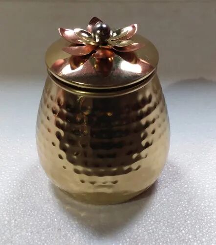 Decorative Brass Votive Candle Holder, Color : Gold