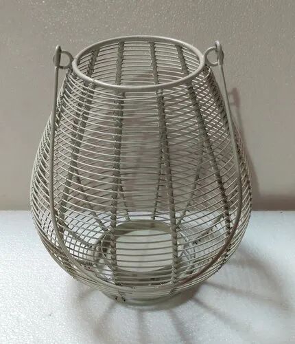 Iron Hanging Fruit Basket, Shape : Circular