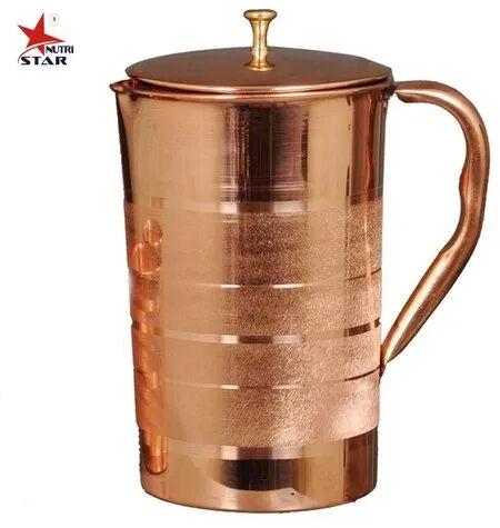 Polished Nutristar Pure Copper Jug, Size : 1litre, 1.5litre