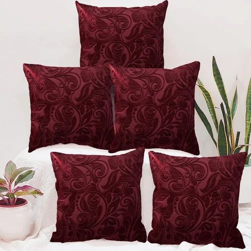 16X16 Inches Velvet Cushion Cover Set, for Sofa, Bed, Chairs, Feature : Easy Wash, Eco Friendly, Shrink Resistant