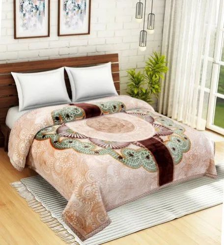 Multicolor Super Soft Blankets, for Double Bed, Pattern : Plain