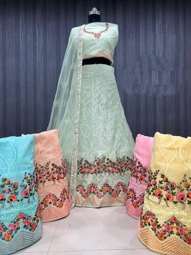  Georgette bridal lehenga, Occasion : Wedding Wear