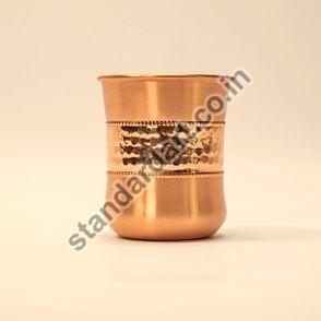 Copper Curved Hammered Glass
