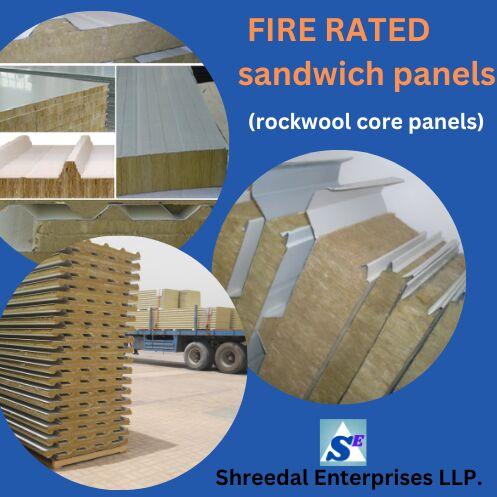 Fire rated sandwich panels