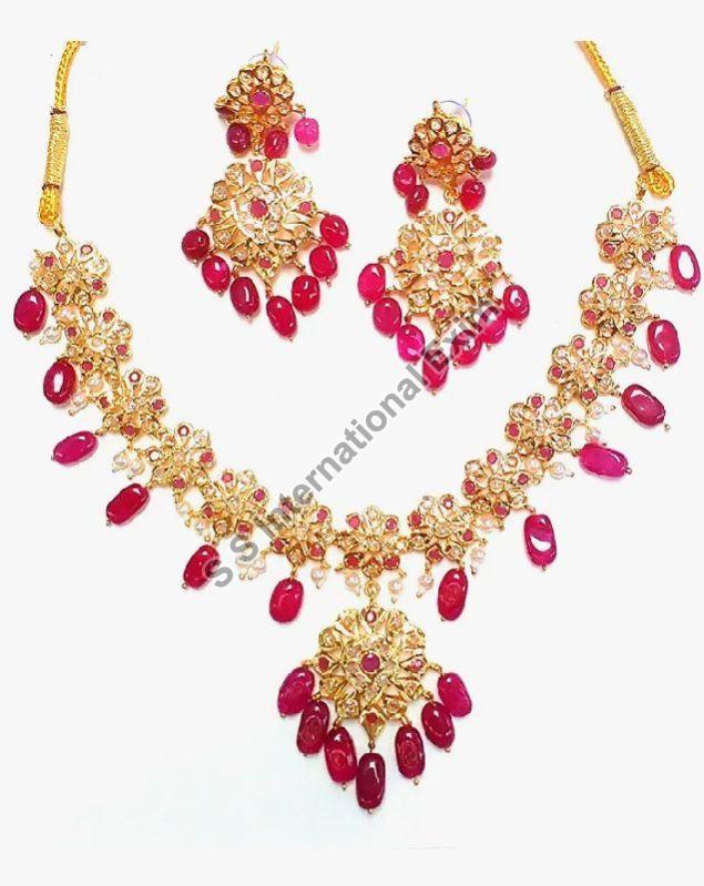 Brass traditional hyderabadi necklace sets, Occasion : Daily Use, Engagement, Gift, Party, Wedding