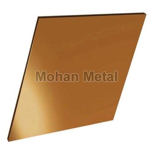 Square Aluminium Bronze Plate, for Industrial, Color : Brown