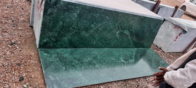 Polished Plain Green Marble Slab For Flooring Use Making Temple