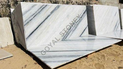 Makrana Dungri White Marble Slab, For Flooring Use, Making Temple, Statue, Wall Use, Feature : Attractive Design