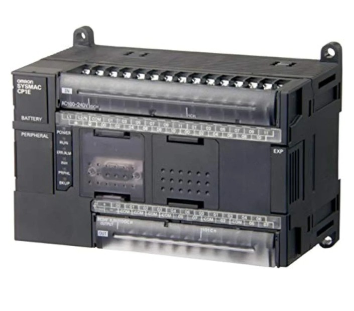 Black 50Hz AC Electric Omron plc CP1E-E40DR-A, Display Type : Analog, Digital