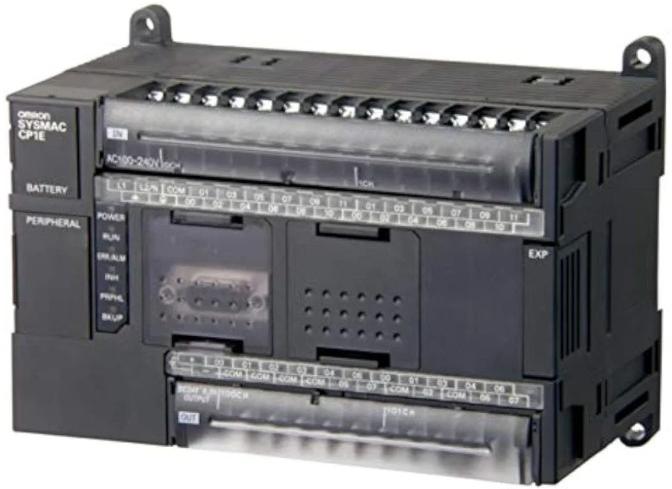 Black 50Hz AC Electric Omron plc CP1E-N40DR-A, Display Type : Analog, Digital