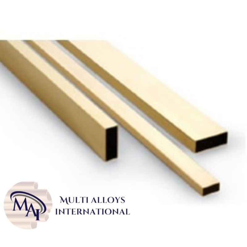 Polished Indigo Admiralty Brass Rectangular Tube, For Electrical Purpose, Certification : Isi Certified