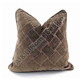 Square Applique Embroidered Velvet Cushion Cover, for Sofa, Bed, Chairs, Size : 55*55 cm