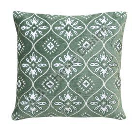 Square Cotton Dot Embroidered Cushion Cover, for Sofa, Bed, Chairs, Technics : Machine Made