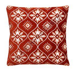 Square Cotton White Applique Cushion Cover, for Sofa, Bed, Chairs, Technics : Machine Made