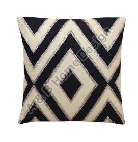 Square Manual Embroidered Ikat Cushion Cover, for Sofa, Bed, Chairs, Size : 55*55 cm