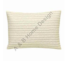Square Cotton Brown Embroidered Cushion Cover, for Sofa, Bed, Chairs, Style : Dobby