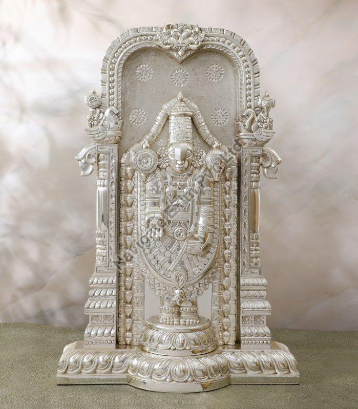Silver Plated Tirupati Balaji Statue, Size : 18 Inches