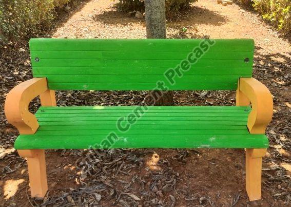 Concrete Cement Green Garden Bench, Size : Standard