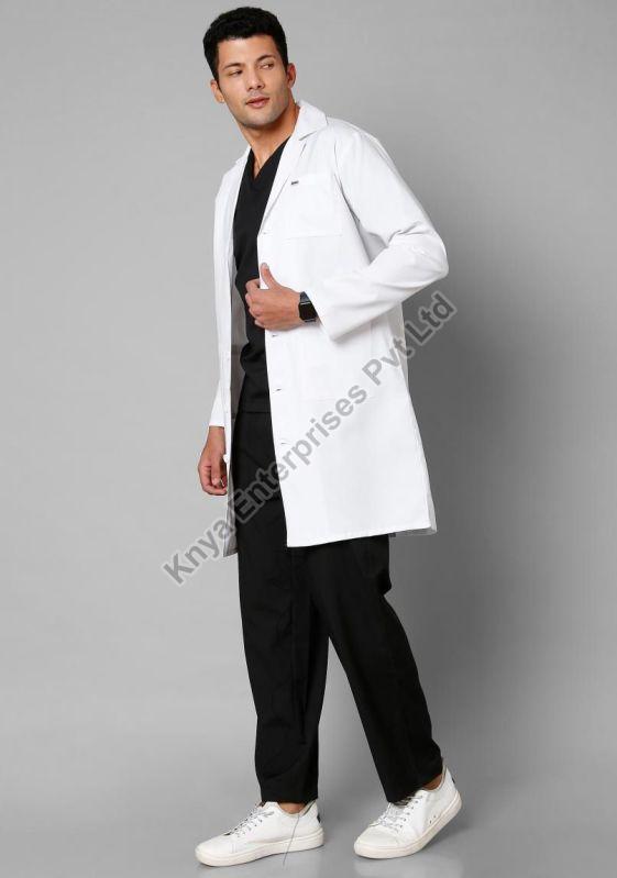 White Mens Chief Lab Coat Apron, for In Laboratory, Size : XS, 2XL, 3XL, 4XL