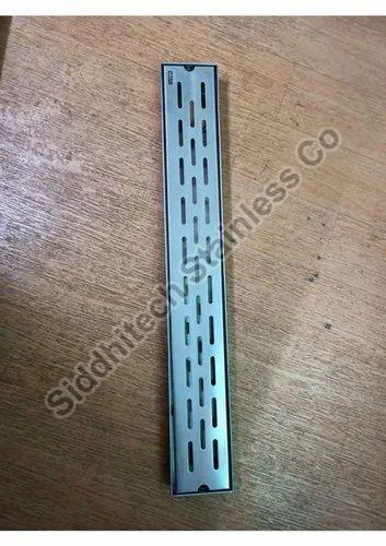 Silver SSCO Stainless Steel 1mm Shower Drain
