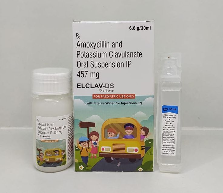 Amoxycillin And Potassium Clavulanate Oral Suspension, Packaging Type : Bottle