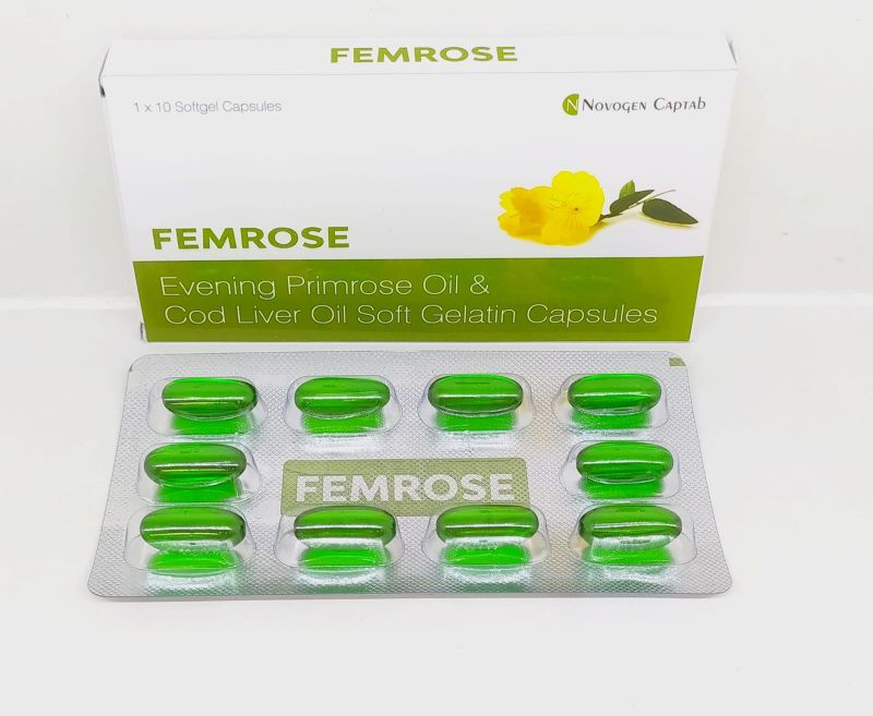 Femrose Softgel Capsules, Grade Standard : Medicine Grade