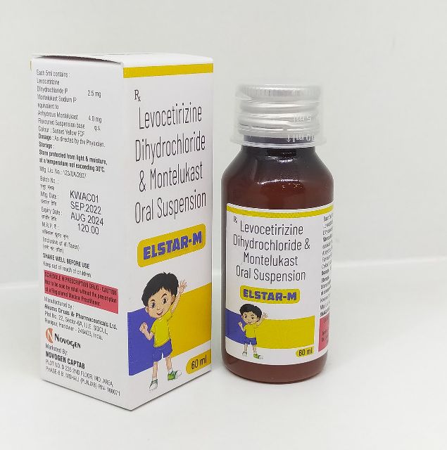 Levocetirizine Dihydrochloride Montelukast Oral Suspension, Packaging Type : Plastic Bottles